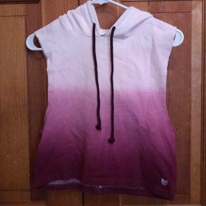 Forever 21 Cropped Hoodie Ombré